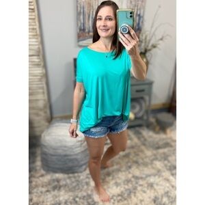 ❤️‍🔥PIKO 1988 Dolman Tunic Top Green 0114